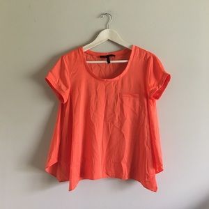 BCBGMaxAzria Orange Blouse